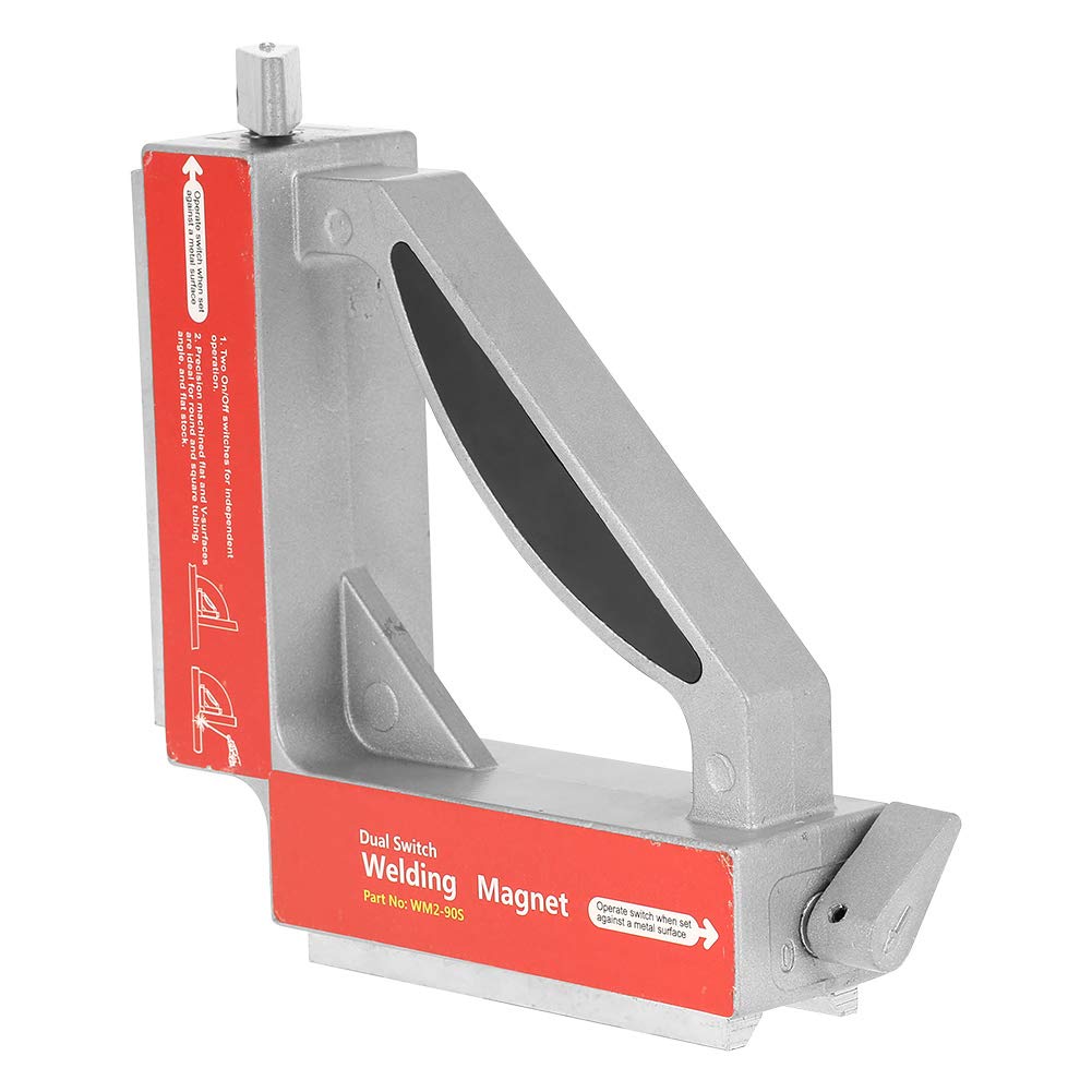 90 Degree Magnetic Welding Clamp - On/Off Strong Welding Magnet Holder for Metal Fabrication, Welding Jigs & Cutting Tools - Perfect for DIY Projects, Auto Repair & Metalworking