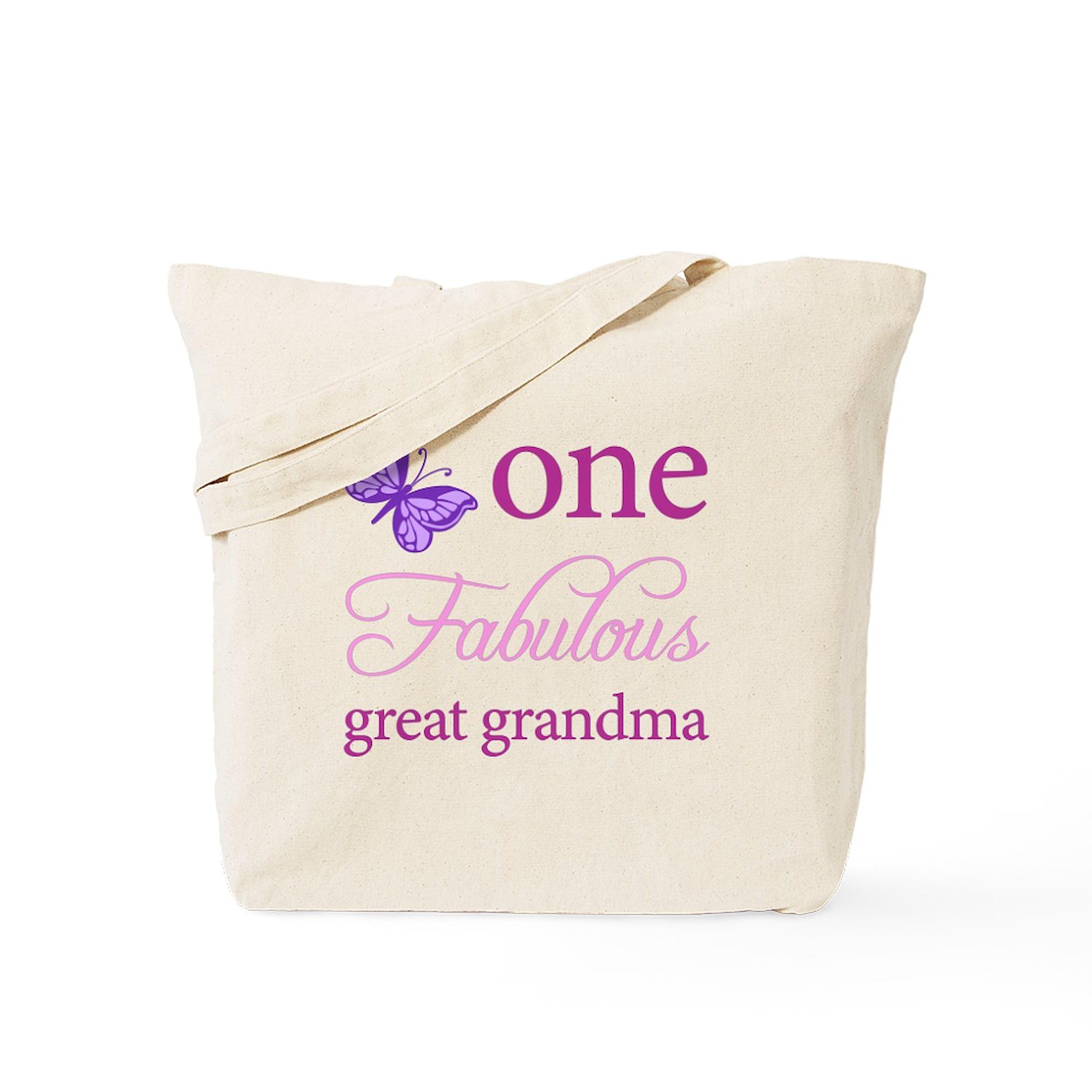 One Fabulous Great Grandma Tote Bag - Natural Canvas Reusable Shopping Bag for Groceries, Beach & Daily Use | Eco-Friendly Gift for Grandmothers