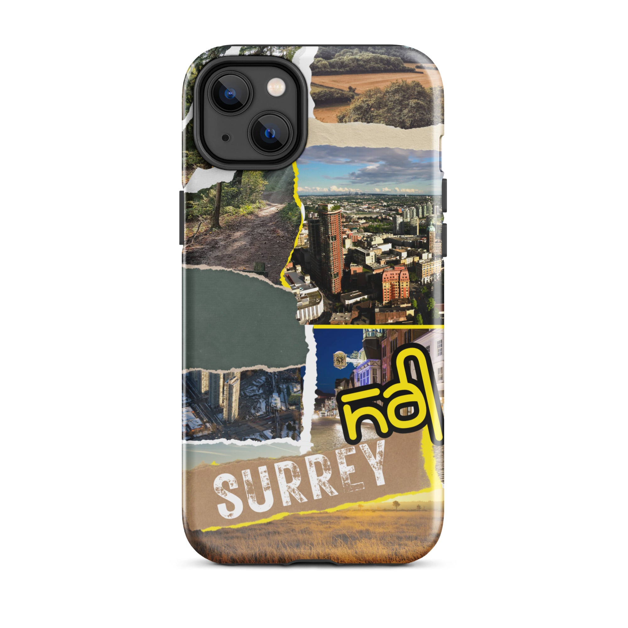 Premium Surrey Collage iPhone Case - Durable Protective Cover with Stylish Design for iPhone [Model] - Perfect for Everyday Use, Travel & Gifting