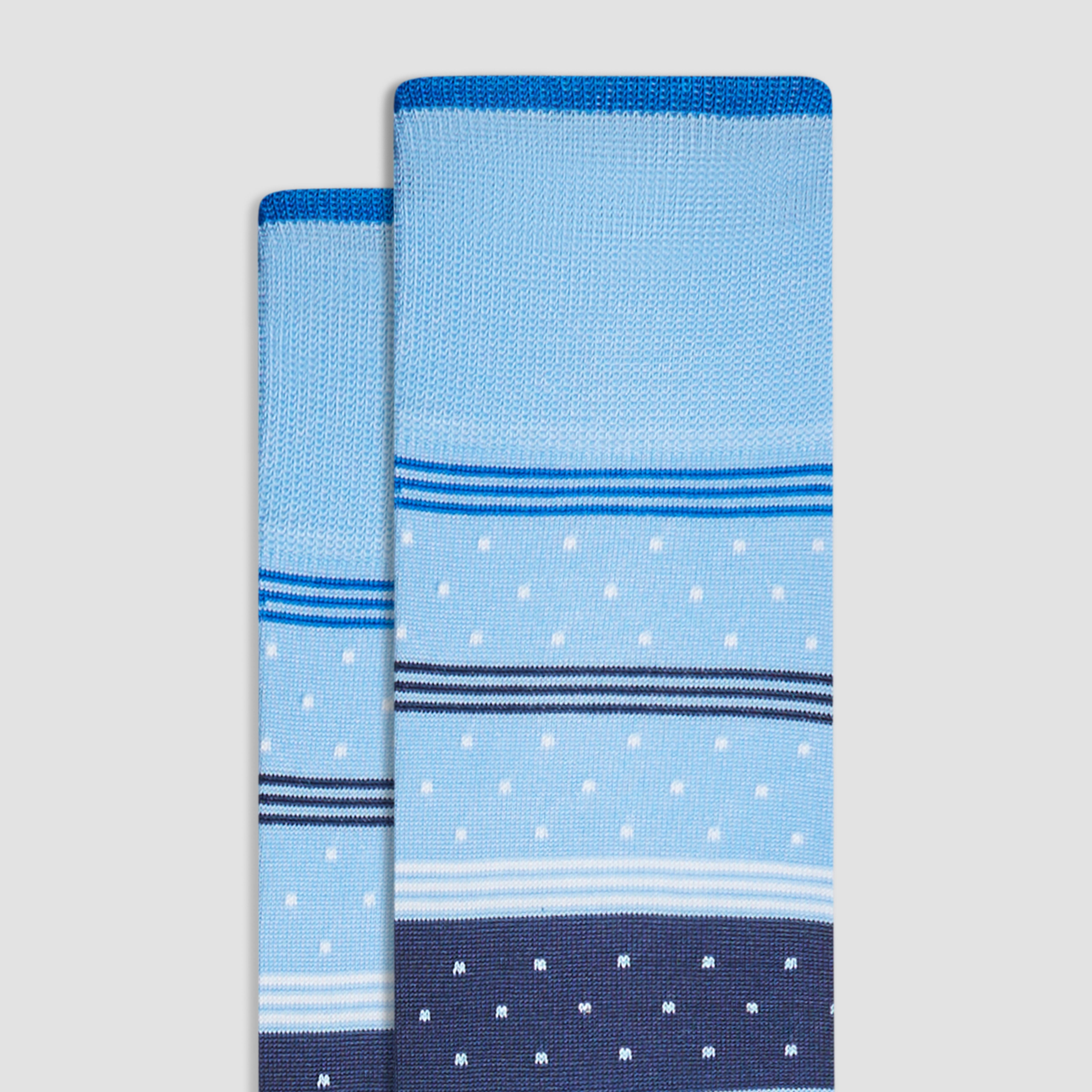 Stylish Dotted Stripes Mid Calf Socks for Women & Men - Comfortable Casual Crew Socks for Everyday Wear, Workout, and Fashion Outfits