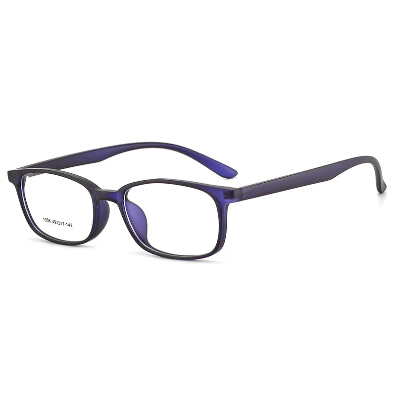 Bclear Unisex Full Rim Square Small TR90 Titanium Eyeglasses 1056 - Lightweight & Durable Glasses for Men & Women - Perfect for Reading, Working & Daily Wear