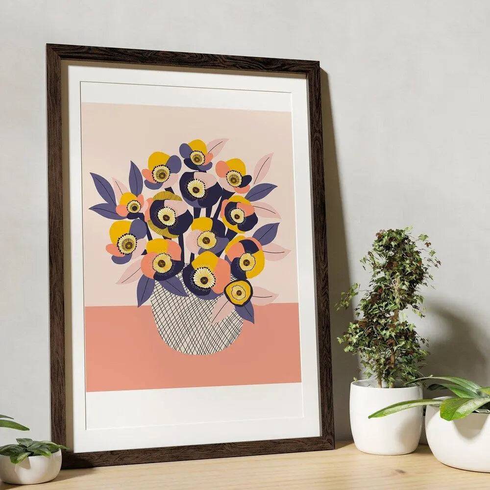 Vintage Poppies Archival Art Print - High-Quality Floral Wall Decor for Home, Office & Gallery - Perfect for Living Room, Bedroom & Gift Giving
