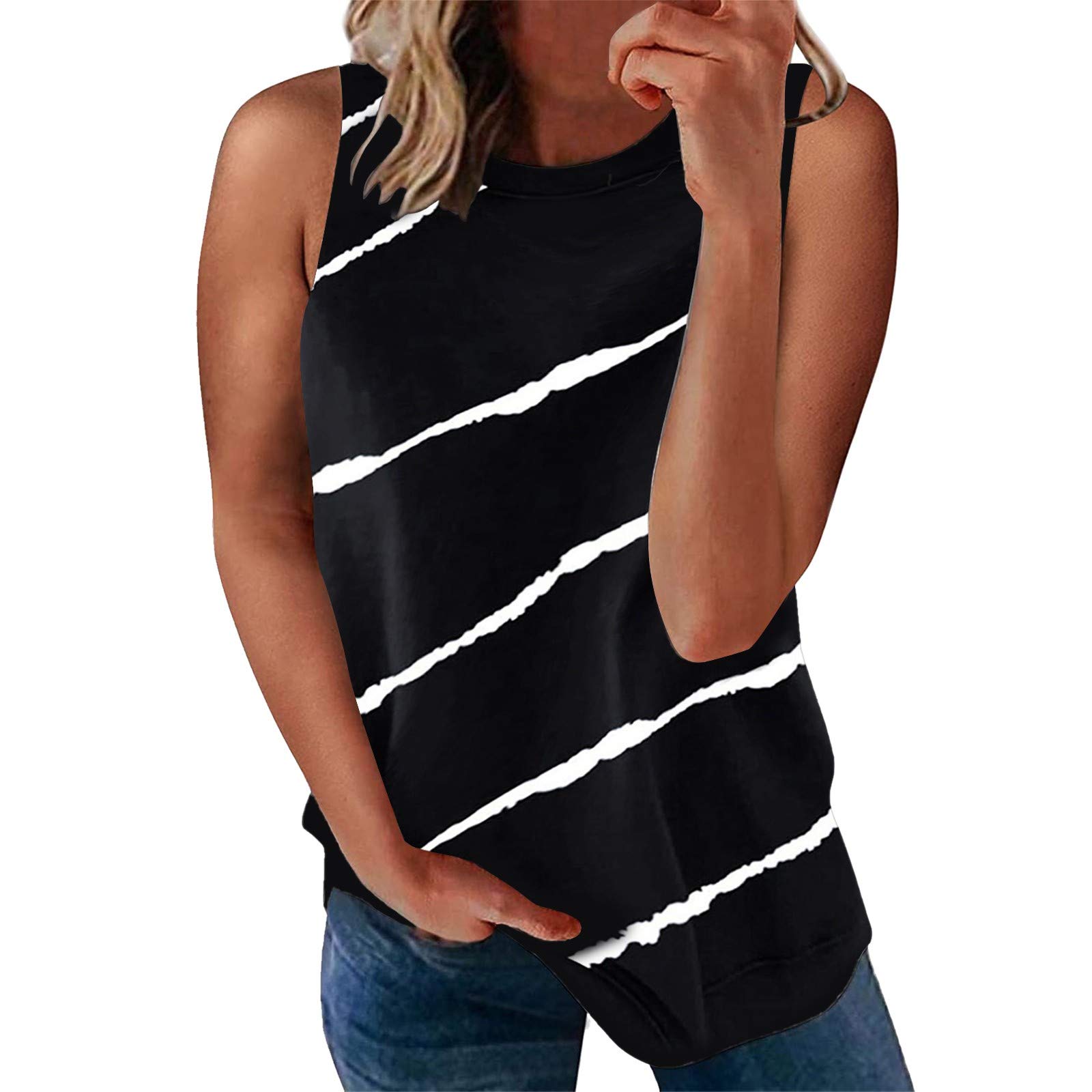 Women's Linen Nursing Tank Top - Breathable Long Sleeve Tunic Blouse for Breastfeeding Moms, Spring/Summer Maternity Shirt (Black, XXL) | Perfect for Nursing, Lounging & Casual Outfits