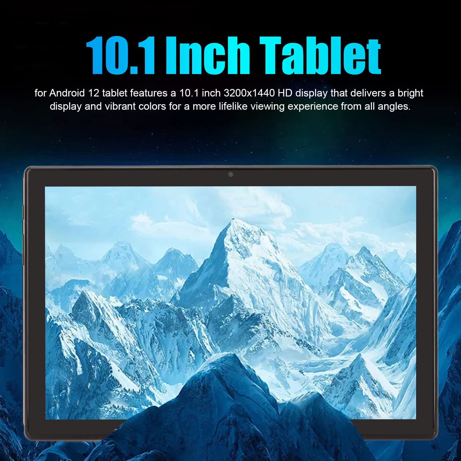 TOPINCN 10.1 Inch Android Tablet - Octa Core CPU, 100-240V EU Plug, Blue - Perfect for Work, Study & Entertainment