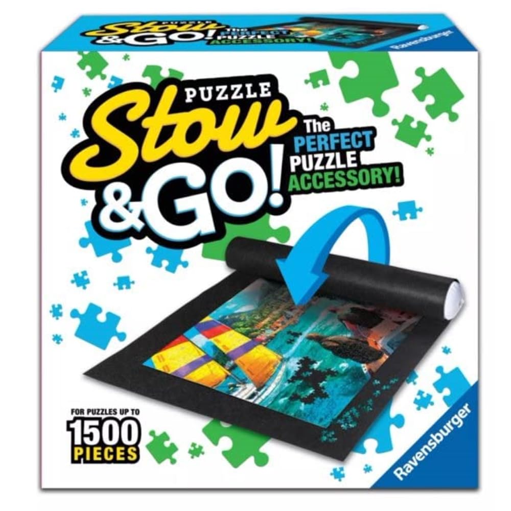 Ravensburger Stow & Go 1000 Piece Puzzle Storage System - Portable Puzzle Organizer for Adults & Kids - Perfect for Travel, Home, and Classroom Use