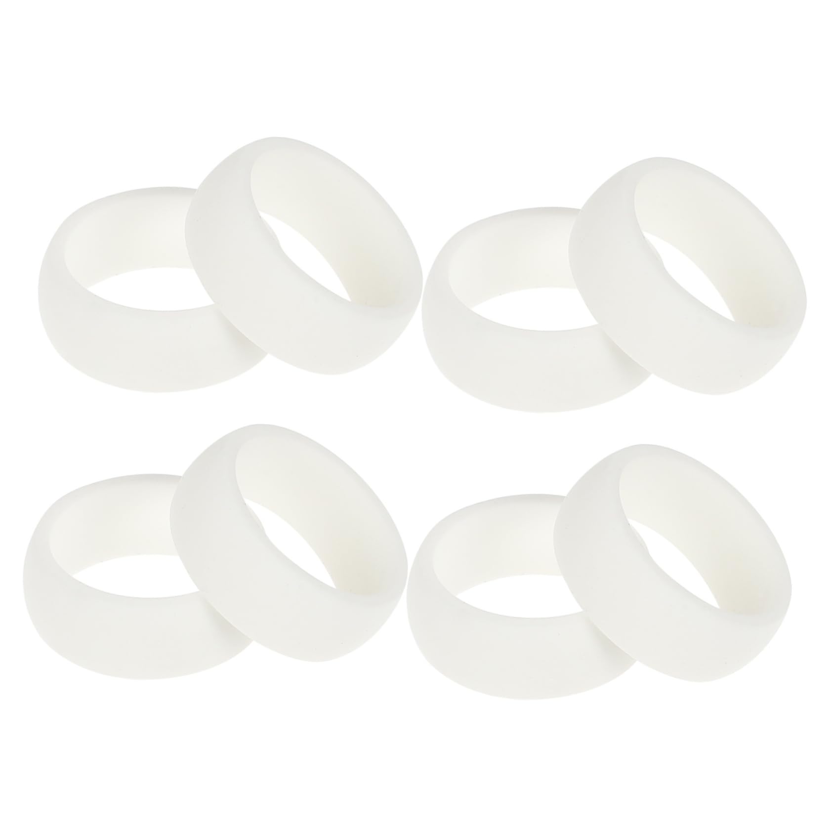8-Piece Silicone Rings for Men - Durable, Comfortable Workout & Fitness Rings - Perfect for Gym, Running, Outdoor Sports & Safety Protection