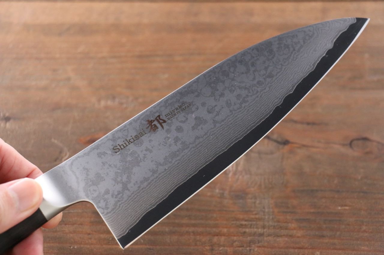 Premium Miyako AUS8 33-Layer Damascus Deba Knife 165mm - Japanese Chef Knife for Sushi, Fish Filleting & Precision Cutting - Professional Kitchen & Home Cooking Essential