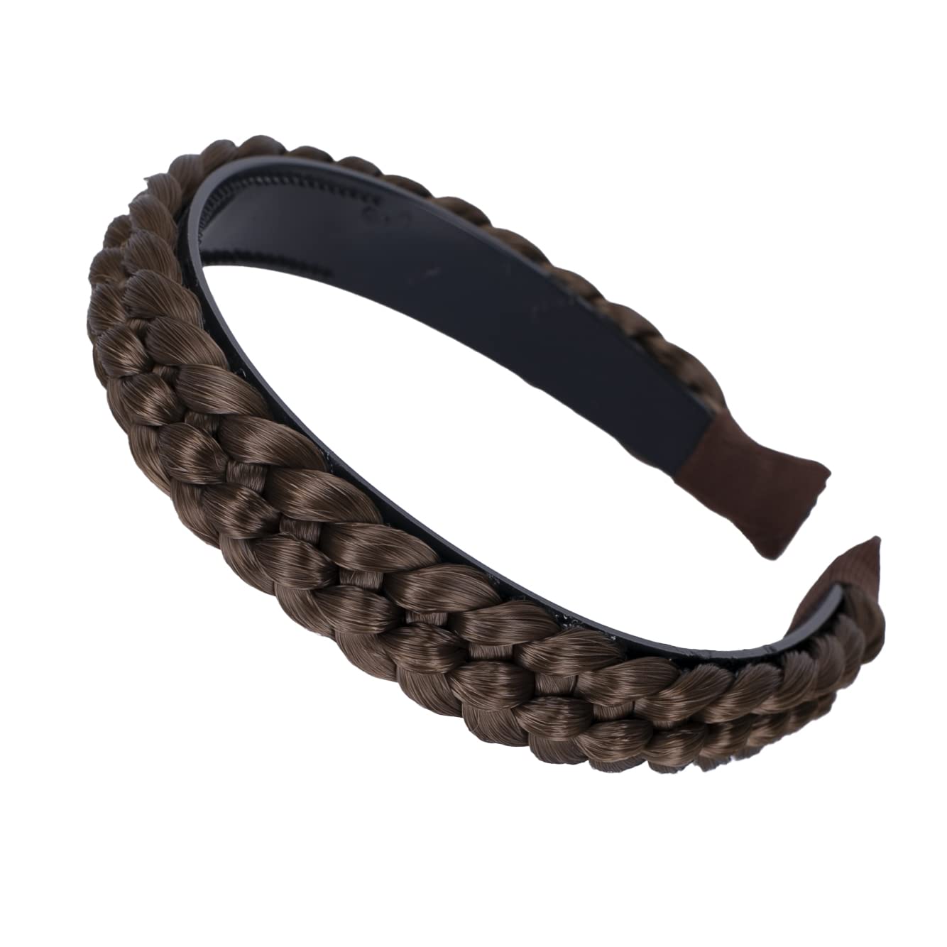 CAISHA Braided Ponytail Headband Hair Accessories for Women - Light Brown HR8, Perfect for Parties & Weddings