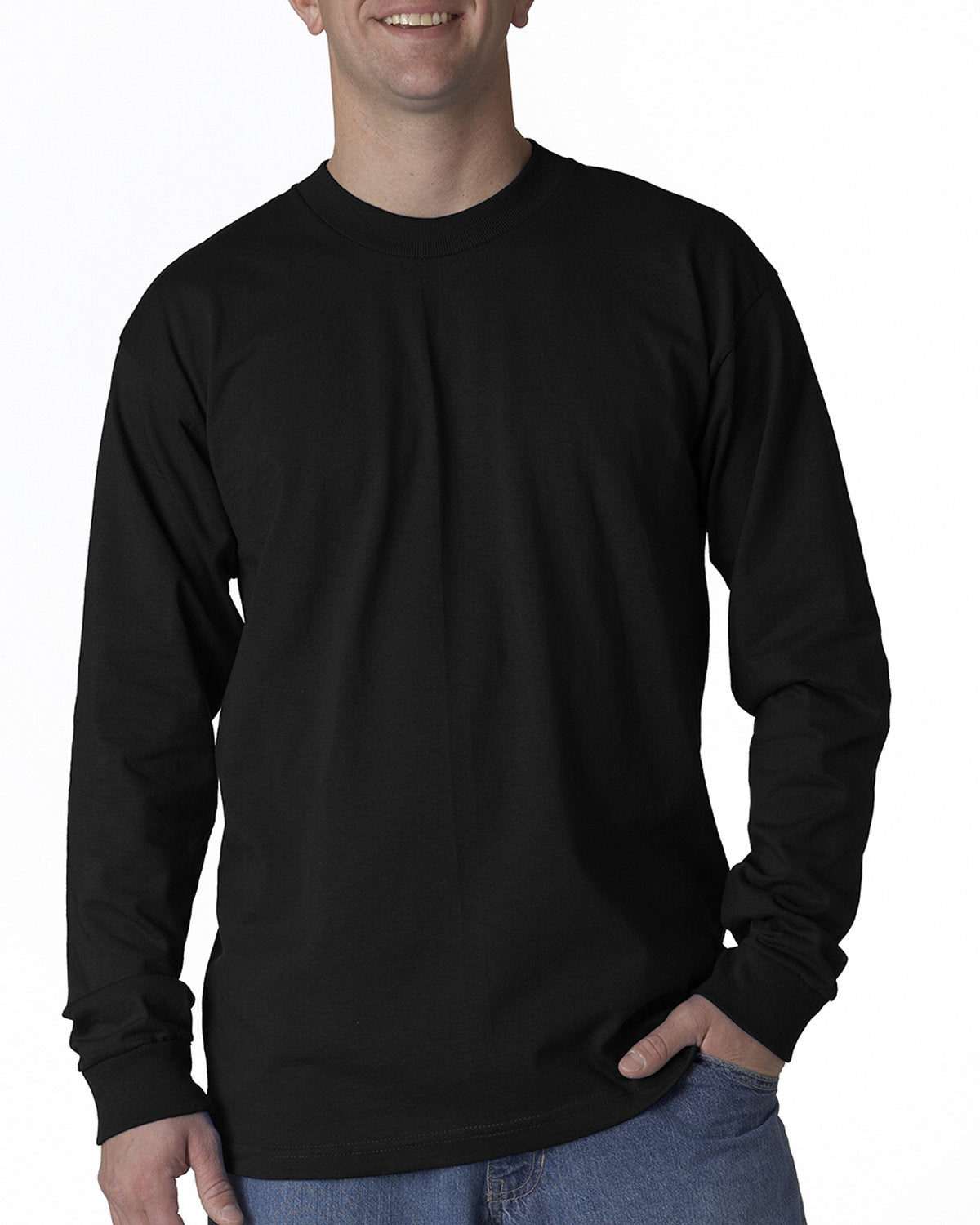 Bayside BA2955 Unisex Long Sleeve T-Shirt - Made in USA | Comfortable Cotton Crewneck Shirt for Men & Women | Perfect for Casual Wear, Work, and Outdoor Activities