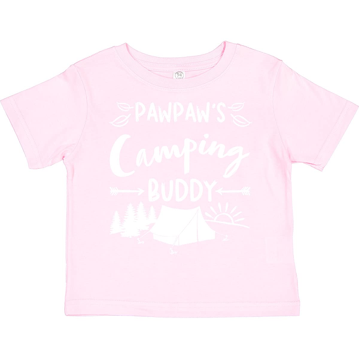Inktastic Pawpaws Camping Buddy Toddler T-Shirt - Cute Animal Print Tee for Kids Outdoor Adventures & Family Camping Trips