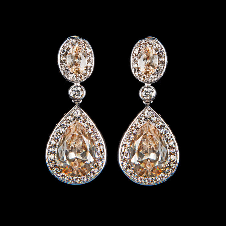 Elegant Bridal Earrings | Bond St by Stephanie Browne | Perfect for Weddings, Prom & Formal Events