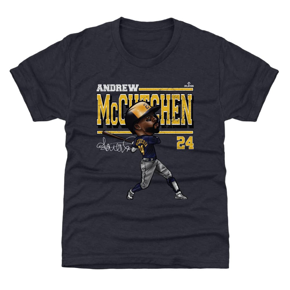 Andrew McCutchen Kids T-Shirt - Milwaukee Brewers Cartoon Graphic Tee for Boys & Girls - Perfect for Baseball Games, Fan Events & Casual Wear