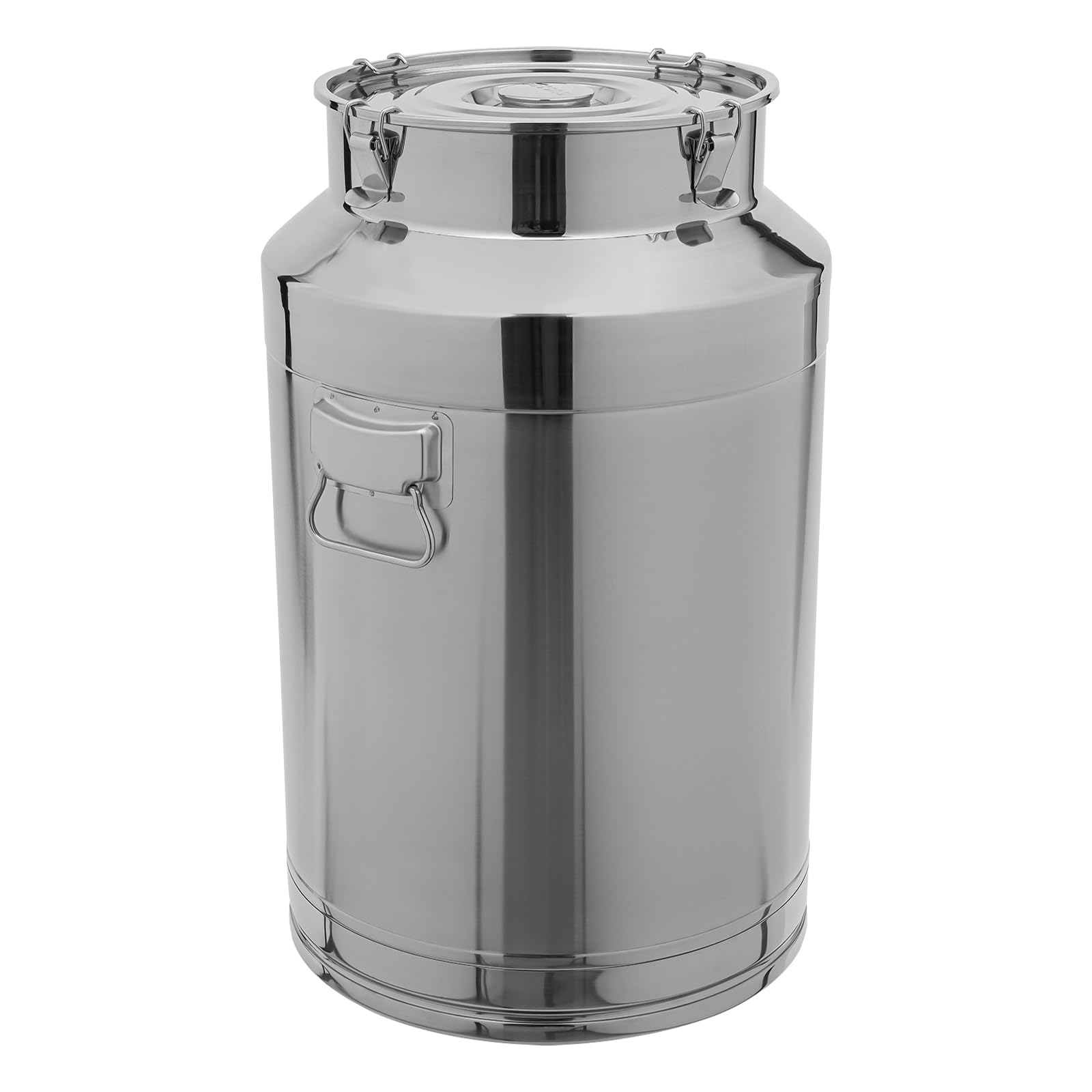 Premium 304 Stainless Steel 20 Gallon (76L) Milk Can with Airtight Lid - Heavy Duty Food Grade Container for Milk, Wine, Brewing & Storage - Ideal for Dairy Farms, Home Brewing & Commercial Use