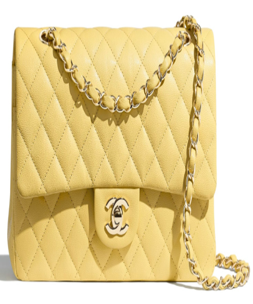 Chanel Medium Classic Flap Bag in Yellow | Timeless Luxury Handbag for Women | Perfect for Work, Evening Events & Everyday Elegance
