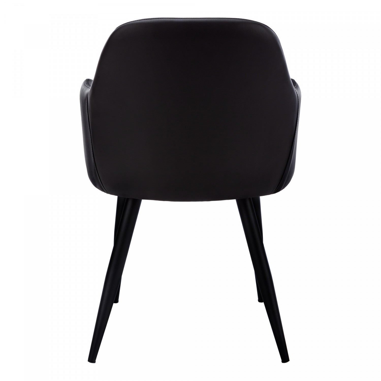 Amara Modern Dining Chairs - Set of 2 Black Upholstered Side Chairs for Kitchen, Dining Room & Home Office - Comfortable & Stylish Seating Solution