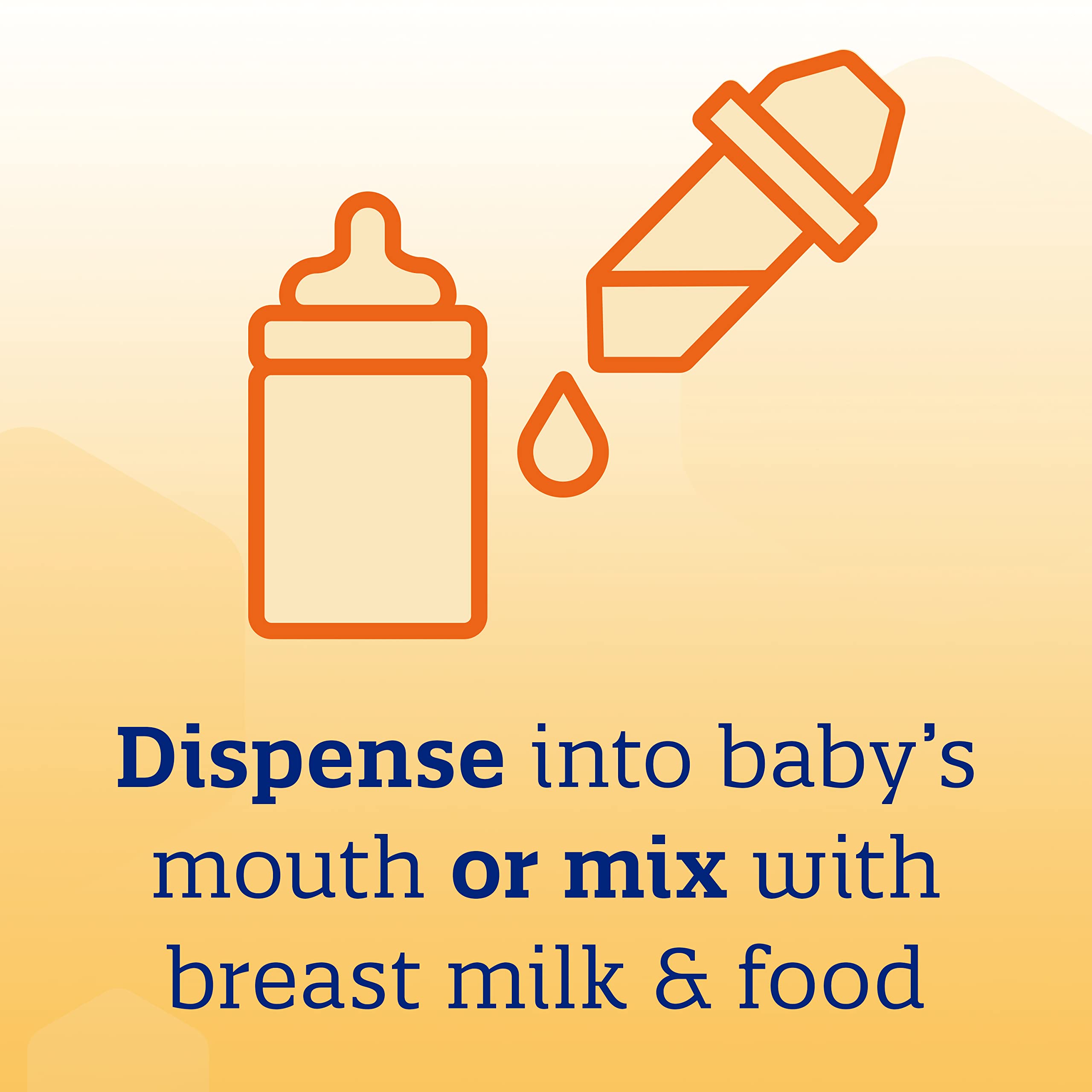 Enfamil D-Vi-Sol Vitamin D Drops for Infants & Babies - Supports Strong Bones & Teeth Development - Gluten-Free Liquid Supplement with Easy Dropper (50mL) - Perfect for Breastfed Newborns & Toddlers Daily Nutrition