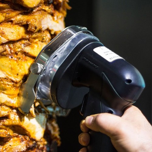 Electric Shawarma Cutter - Professional Gyro Slicer & Kebab Knife for Perfect Shaved Meat - Ideal for Restaurants, Food Trucks, and Home Kitchens