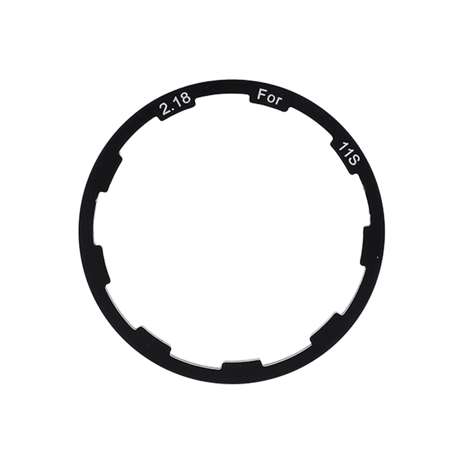 Shanrya Bike Flywheel Gasket - Aluminum Alloy 11-Speed Road Bike Cassette Spacer, Corrosion Resistant Grooved Design for Smooth Shifting | Perfect for Road Cycling, Commuting & Professional Training