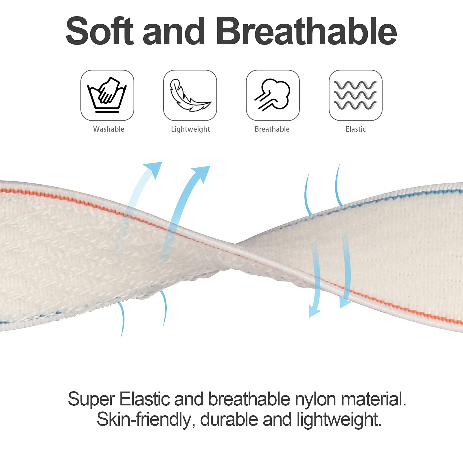 Stretchy Nylon Solo Loop Bands for Apple Watch 38mm/40mm/41mm/42mm - Compatible with Series 10, SE & More - Adjustable Braided Sport Strap for Women & Men (3 Pack) - Perfect for Workouts, Running & Everyday Wear