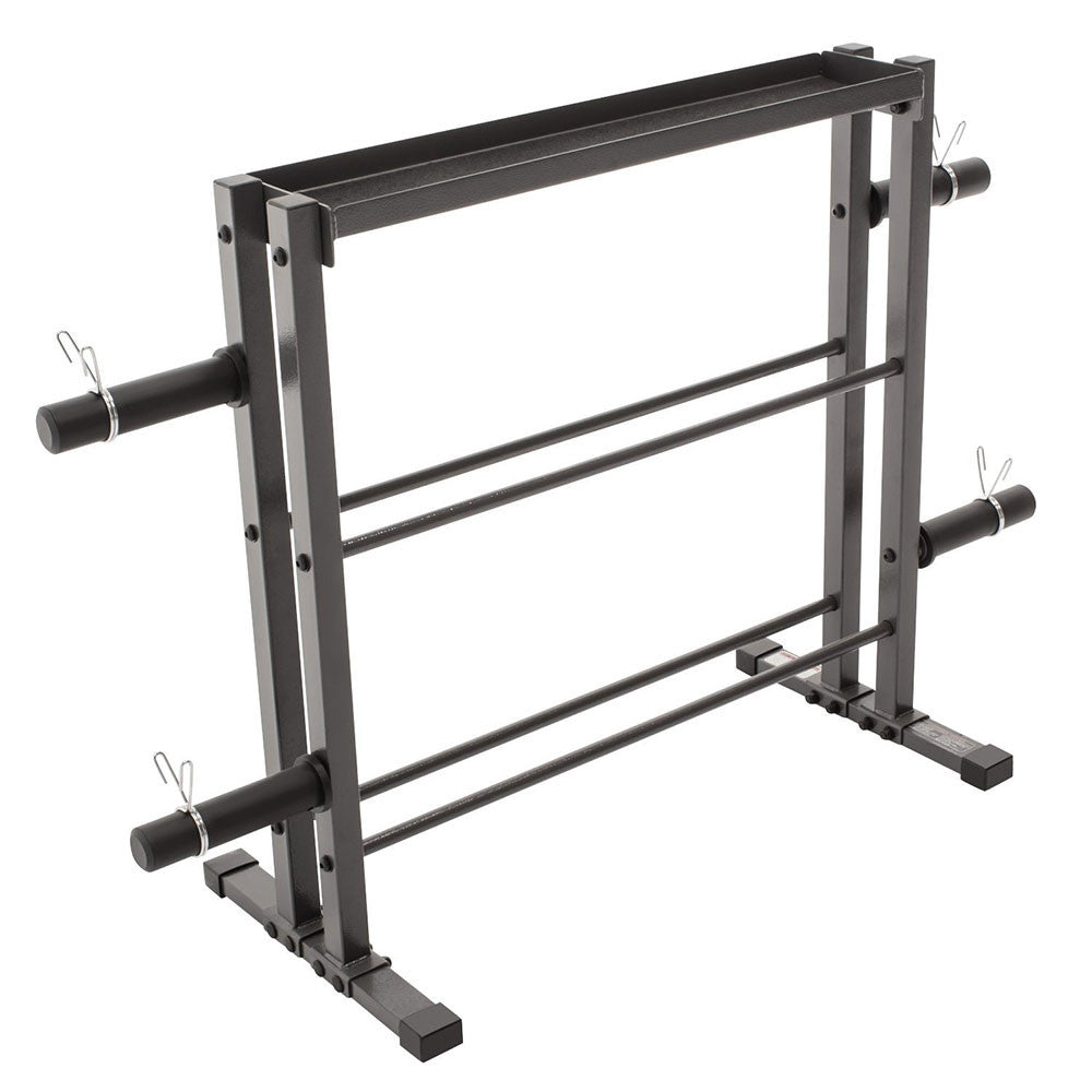 Marcy Combo Weights Storage Rack DBR 0117 - Heavy Duty Gym Equipment Organizer for Dumbbells & Weight Plates | Perfect for Home Gym, Fitness Studio & Cross Training