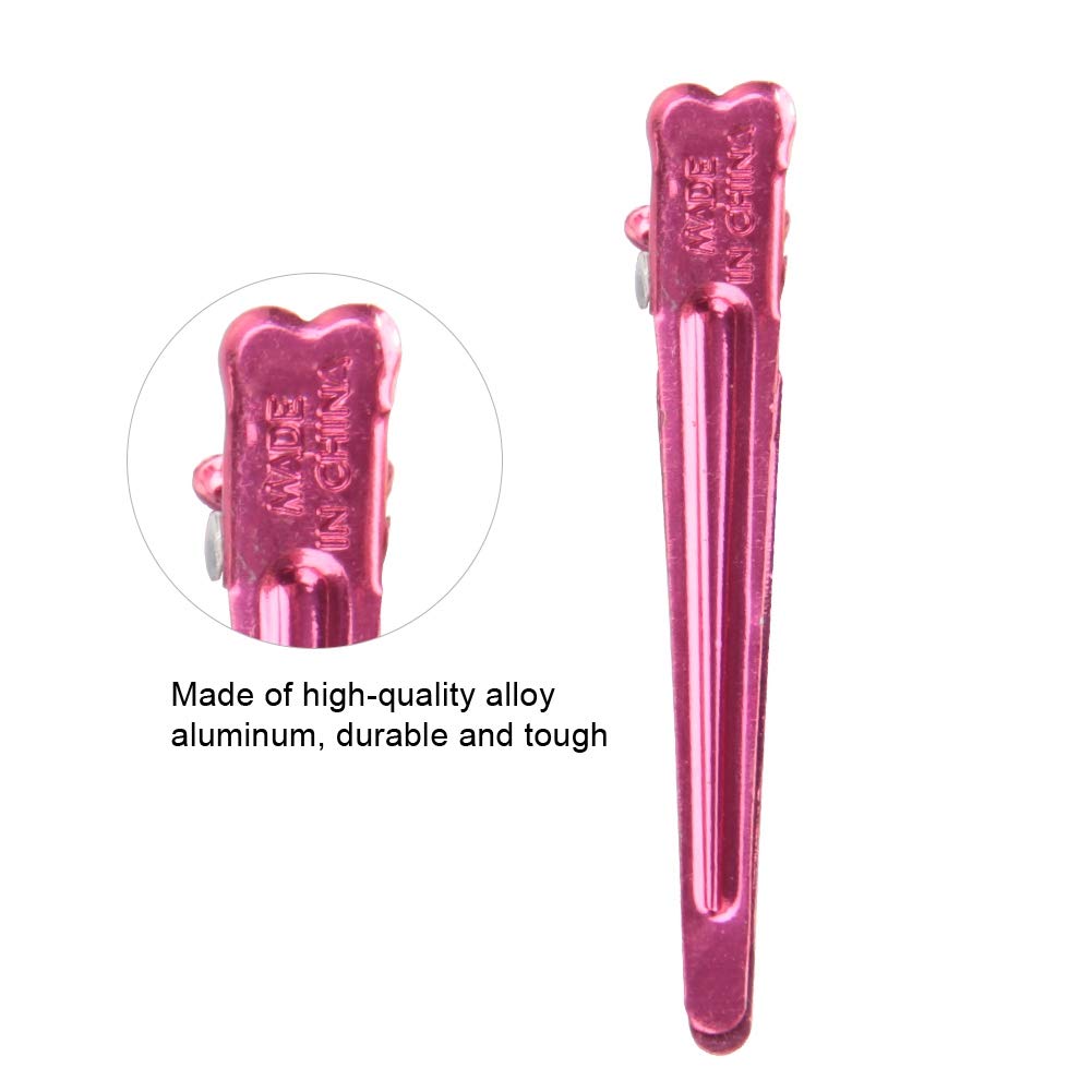 Professional Aluminum Duckbill Hair Clips for Salon Styling - Strong Hold Hair Styling Accessories for Thick & Thin Hair - Perfect for Haircuts, Updos & Braiding
