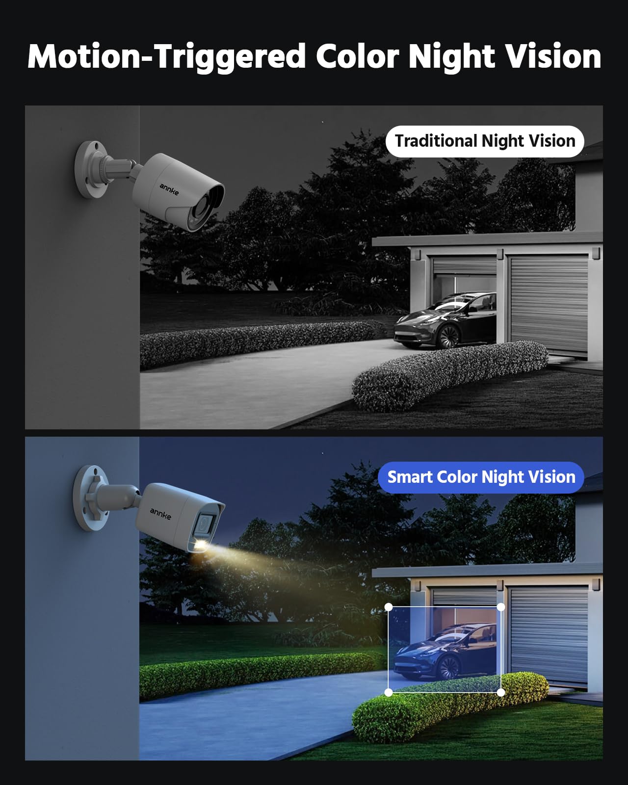 ANNKE 3K Lite 8CH Wired Security Camera System with AI Human/Vehicle Detection - 8 x 1080p HD Outdoor CCTV Cameras, H.265+ DVR with 1TB HDD, Color Night Vision & Smart Dual Light - Ideal for Home Security, Business Surveillance & Property Protection