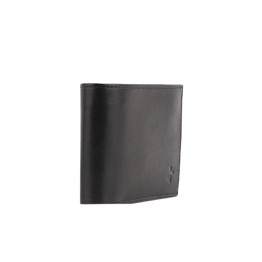 Tracker Core RFID Leather Double Center Wing Wallet - Slim RFID Blocking Bifold Wallet for Men - Perfect for Travel, Business & Everyday Use