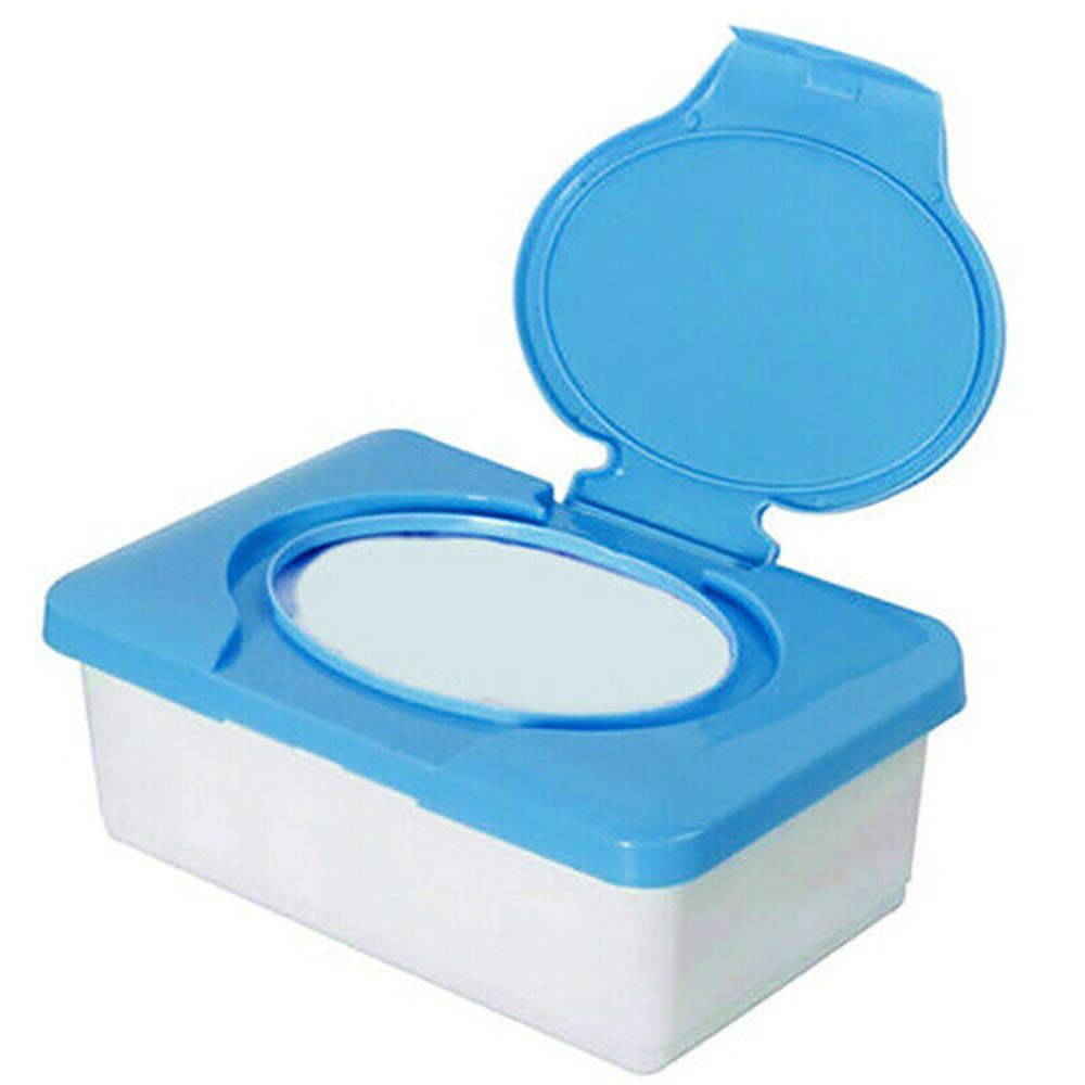 Fesjoy Baby Wipes Case - Portable Wet Wipes Container for 80 Count Wipes - Perfect for Diaper Bags, Travel, and On-the-Go Baby Care