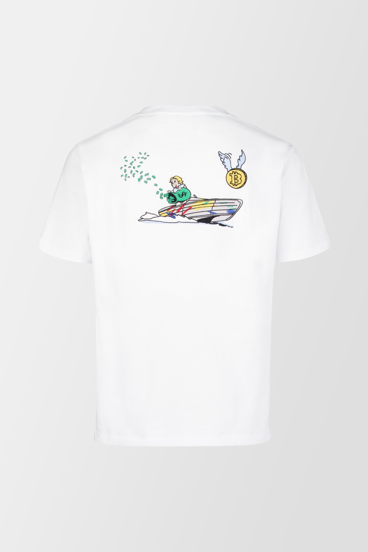 Premium White Yacht T-Shirt for Men - Luxury Nautical Style Cotton Tee - Perfect for Sailing, Boating & Casual Wear