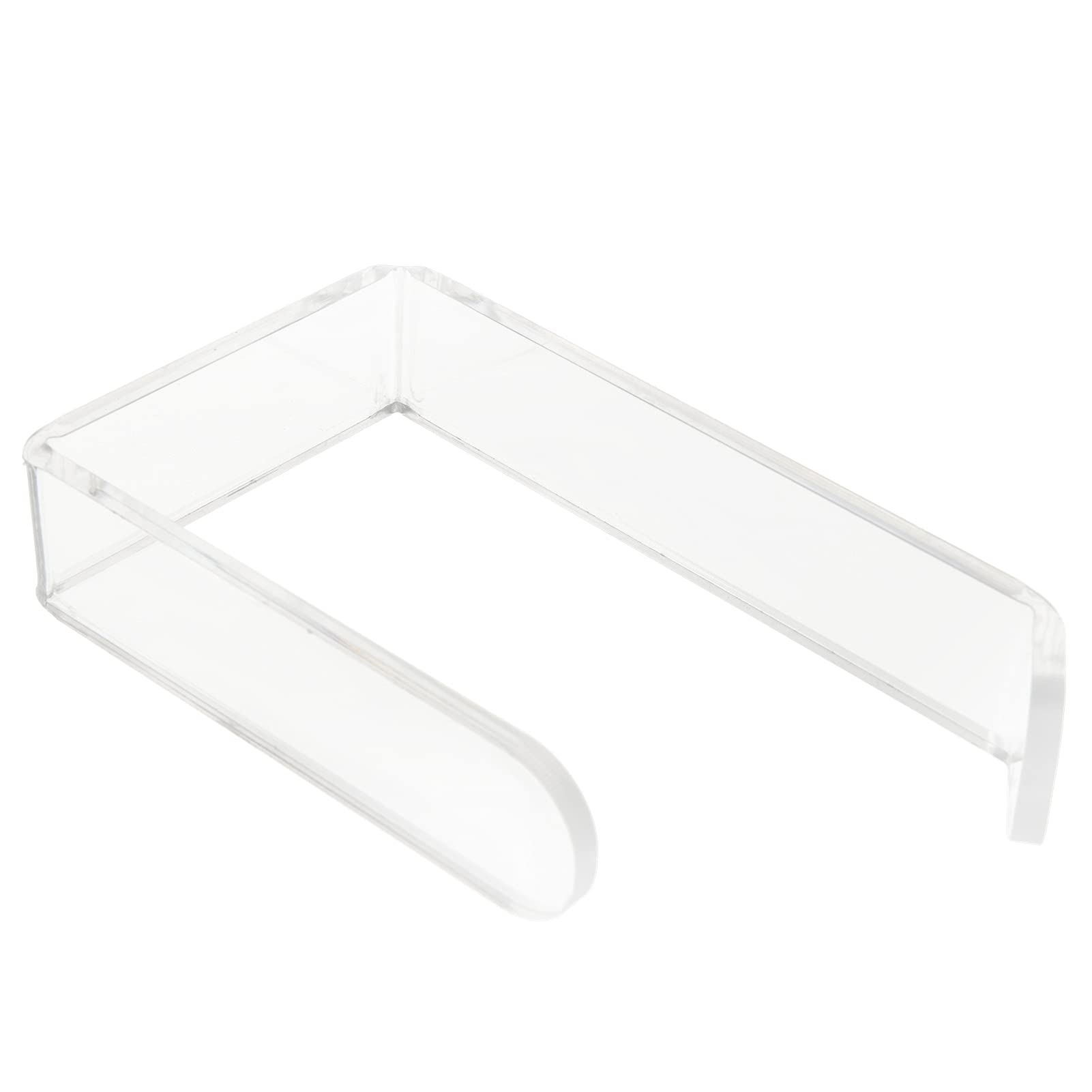 Garosa Acrylic Wall Mounted Toilet Paper & Hand Towel Holder - No Drill Bathroom & Kitchen Tissue Roll Organizer - Easy Installation Clear Napkin Dispenser for Modern Homes & Apartments