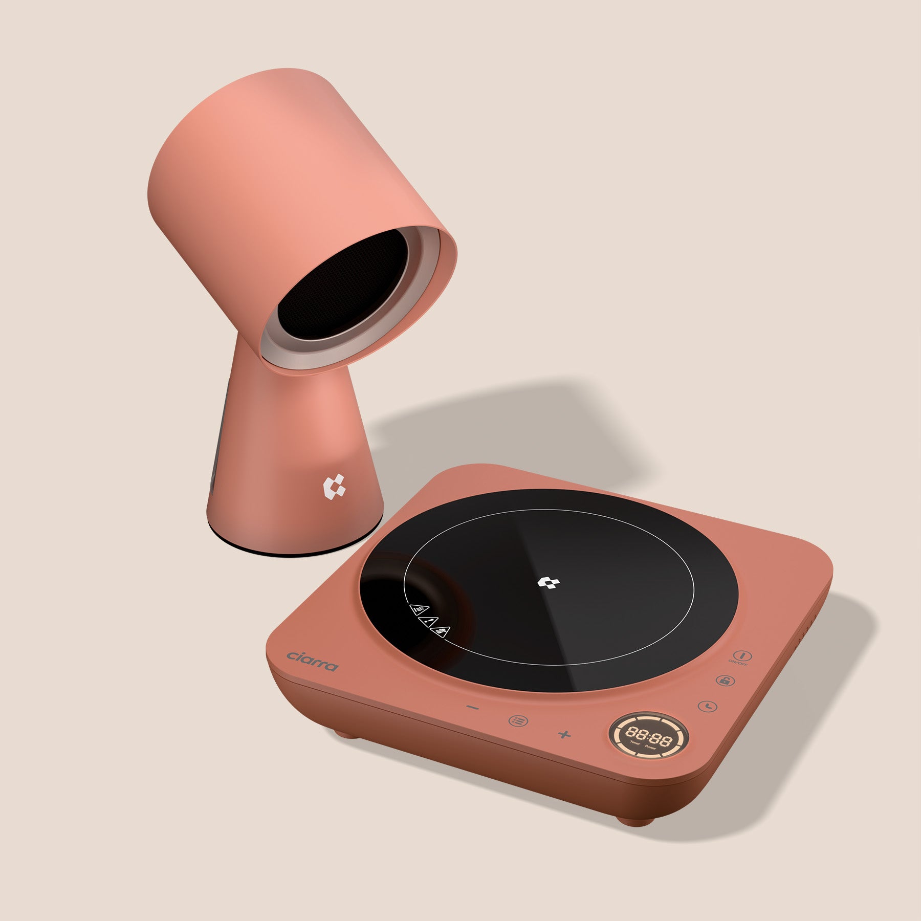 Ciarra Kitchen CookVent Duo: Portable Induction Cooktop with Built-in Hood for Donut Making - Perfect for Home Kitchens, Food Trucks, and Small Business Cooking