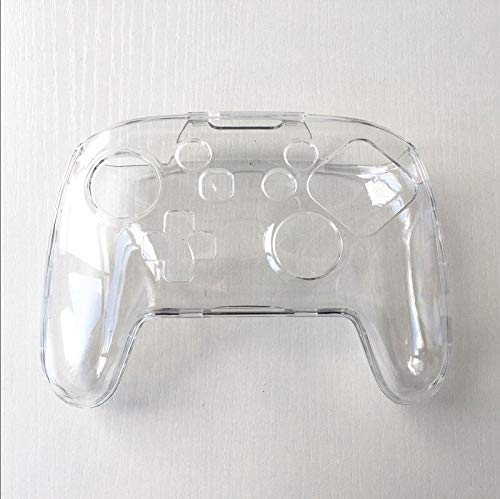 Crystal Clear Hard Protective Case Cover for Nintendo Switch Pro Controller - Durable Transparent Skin Shell for Gaming, Travel & Everyday Use