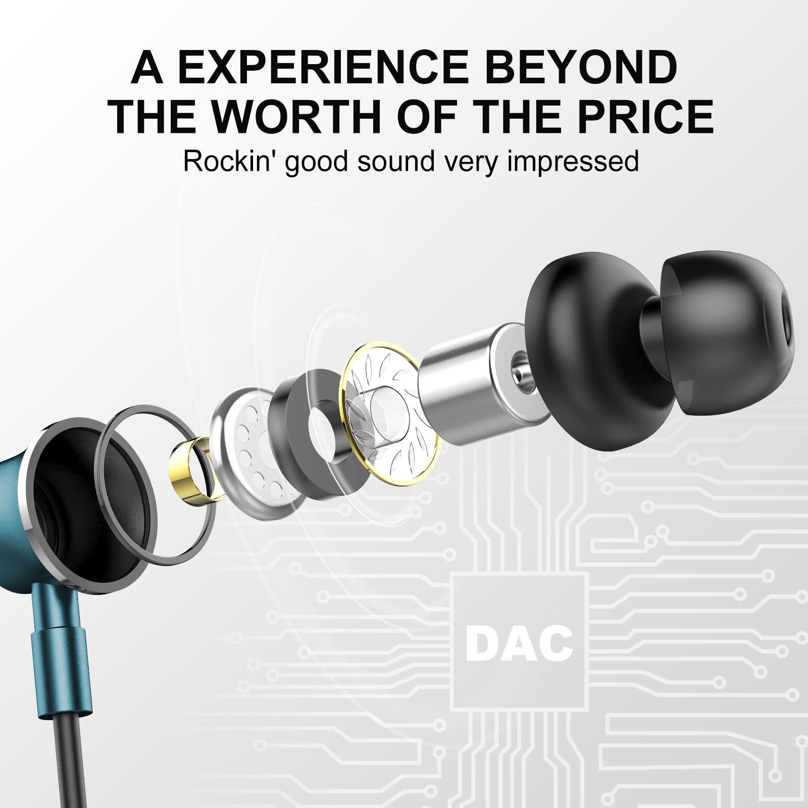 High-Quality USB C Wired Earbuds with Microphone - Noise Isolating Magnetic In-Ear Headphones for iPhone 15 Pro Max/Plus, iPad Pro, Samsung Galaxy S24 Ultra, MacBook, PC & Laptop - Perfect for Work, Gaming & Travel