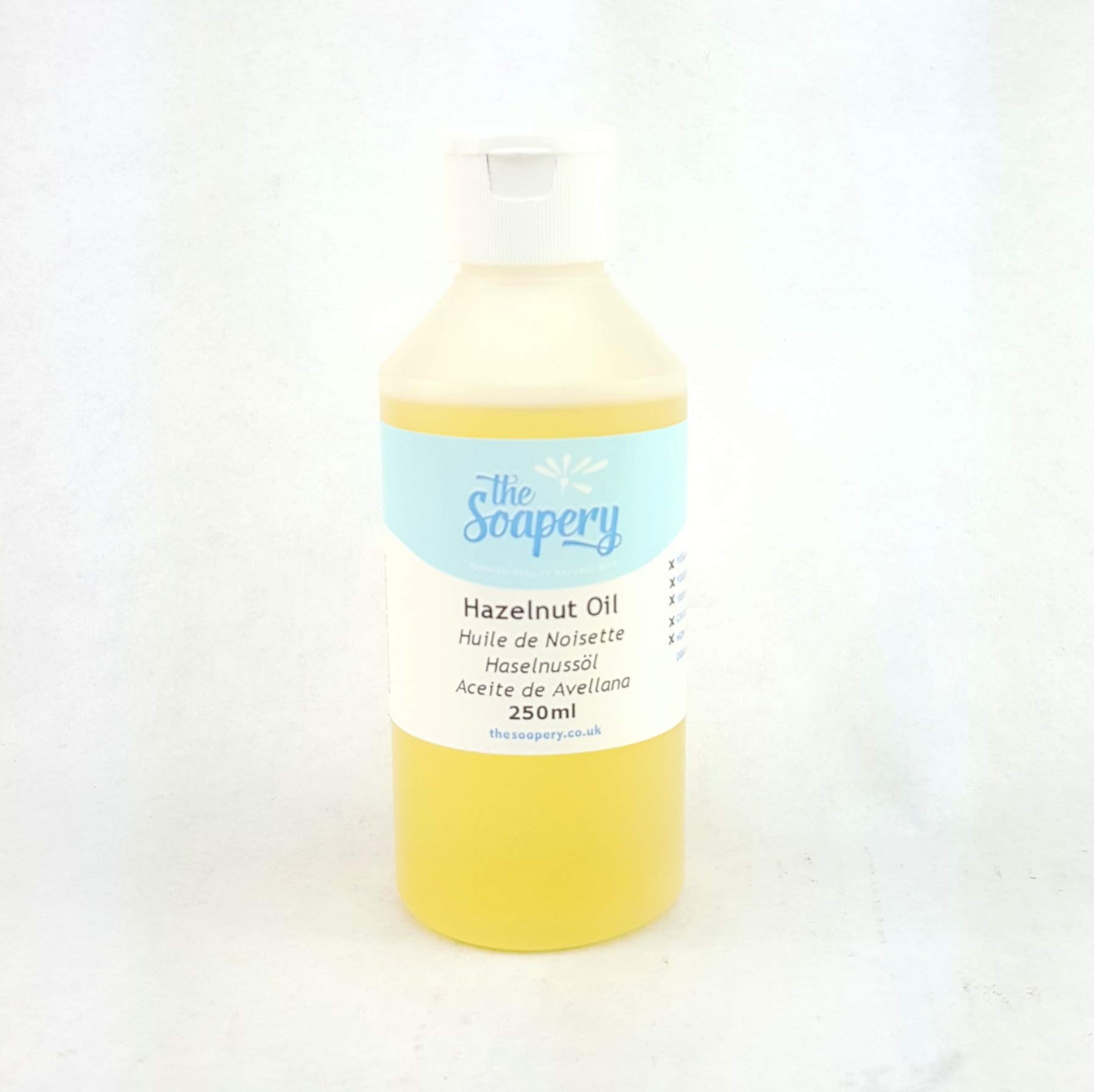 Pure 100% Hazelnut Carrier Oil - 250ml for Skin & Hair Care, Massage, Aromatherapy & DIY Beauty Recipes