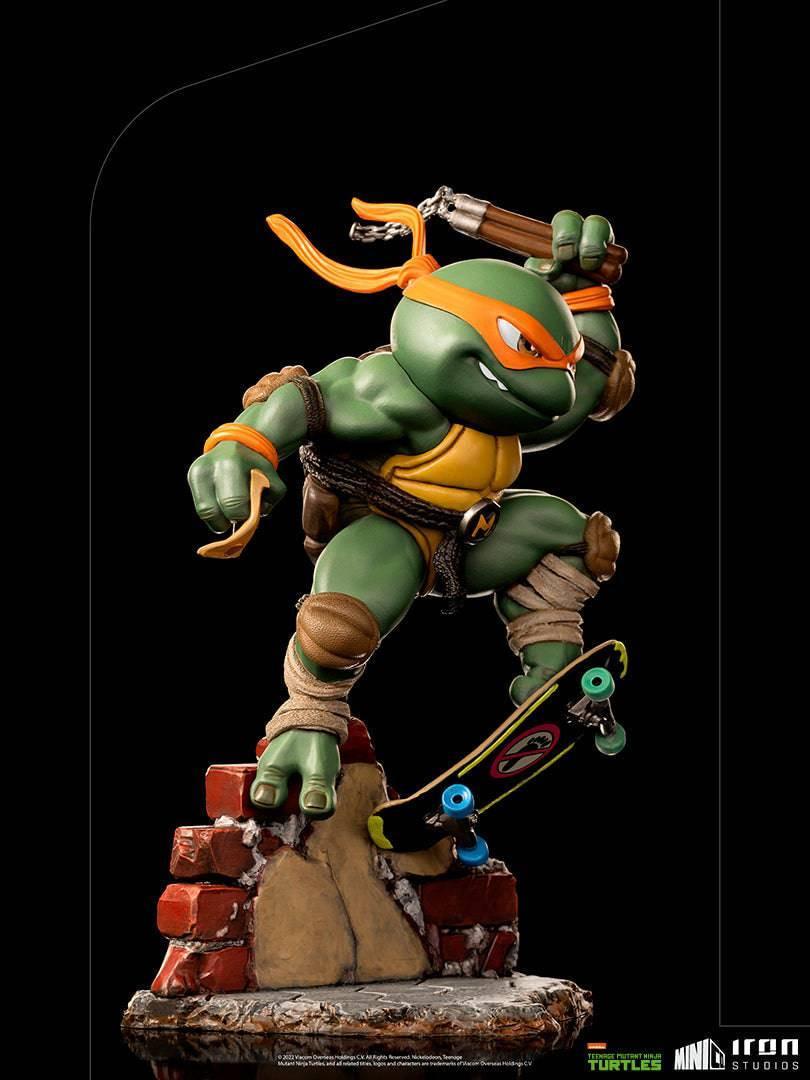 Iron Studios TMNT Michelangelo MiniCo Figure - Collectible Teenage Mutant Ninja Turtle Action Figure for Fans & Collectors - Perfect for Display, Gifts, and TMNT Merchandise Collections