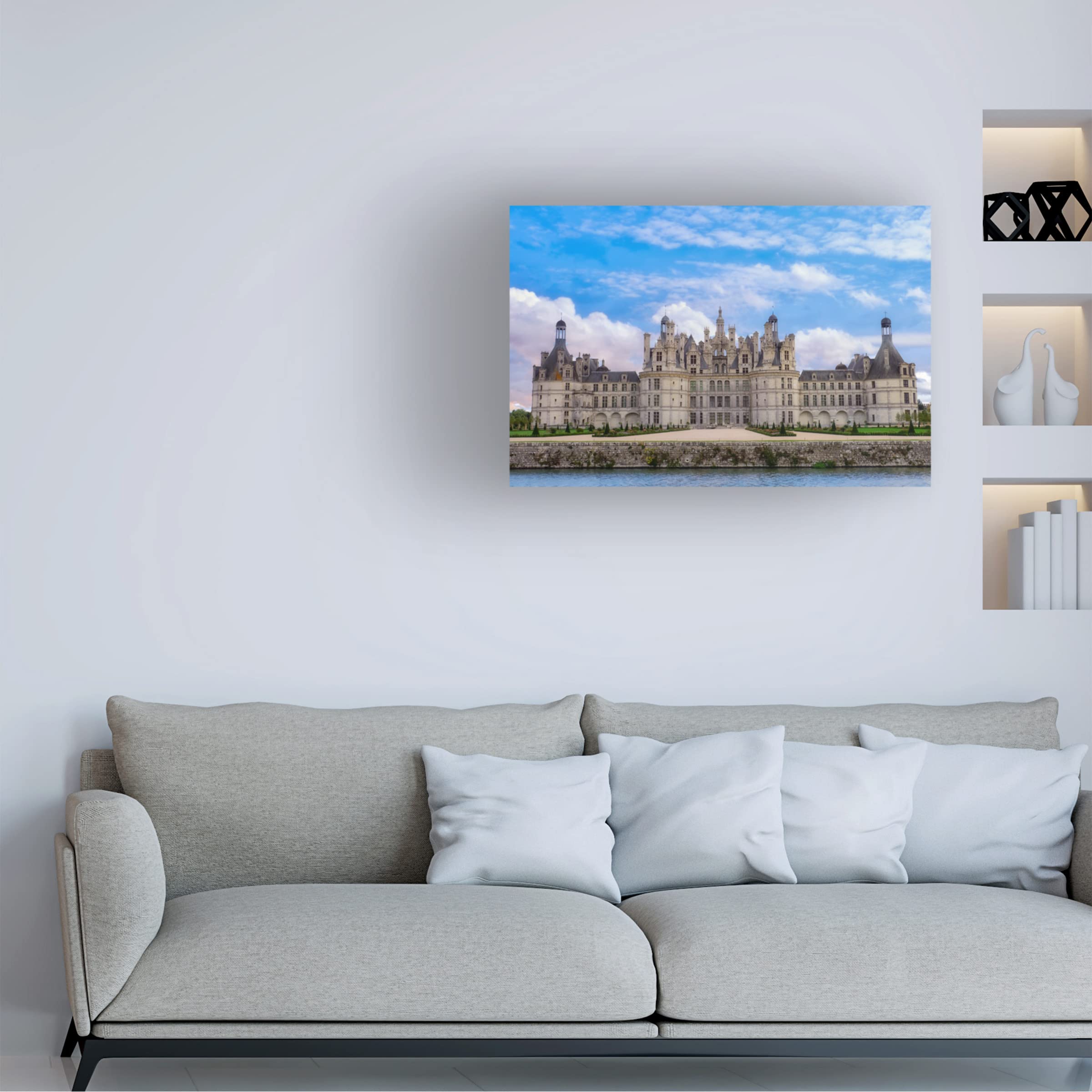 Trademark Fine Art 'Grand Castle' Canvas Art by Cora Niele - Elegant Home Decor for Living Room, Bedroom & Office