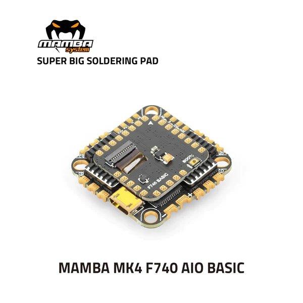 Diatone MAMBA MK4 F740 40A 6S 32bit AIO Flight Controller & ESC (25.5x25.5mm) - Basic Version for FPV Racing Drones and Quadcopters - Perfect for DIY Drone Builds and High-Speed RC Flying