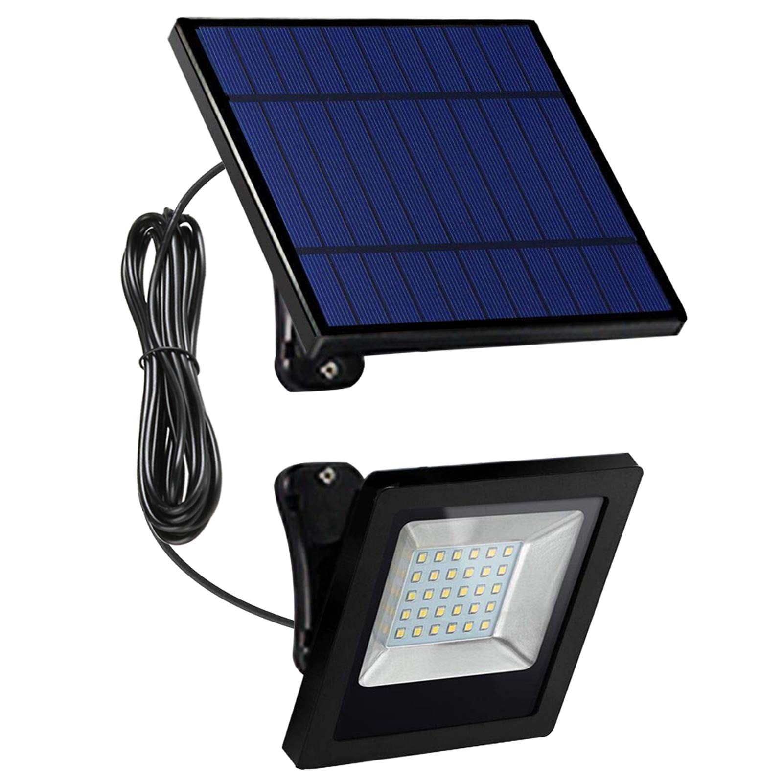 Solar Powered Outdoor Lights - 350° Adjustable Bright White IP65 Waterproof Solar Security Flood Lights with Auto Dusk to Dawn Sensor - Perfect for Barn, Garden, Garage, Pathway, Yard, Patio, Lawn & Balcony Lighting