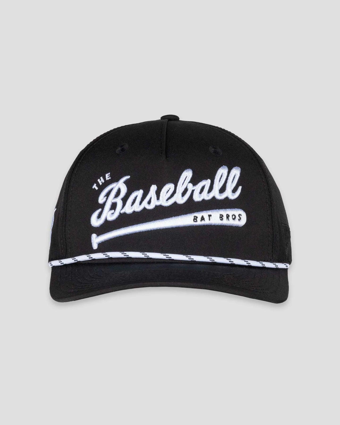Baseballism Bat Bros Script Rope Cap - Stylish Baseball Hat for Men & Women - Perfect for Games, Casual Wear & Outdoor Activities