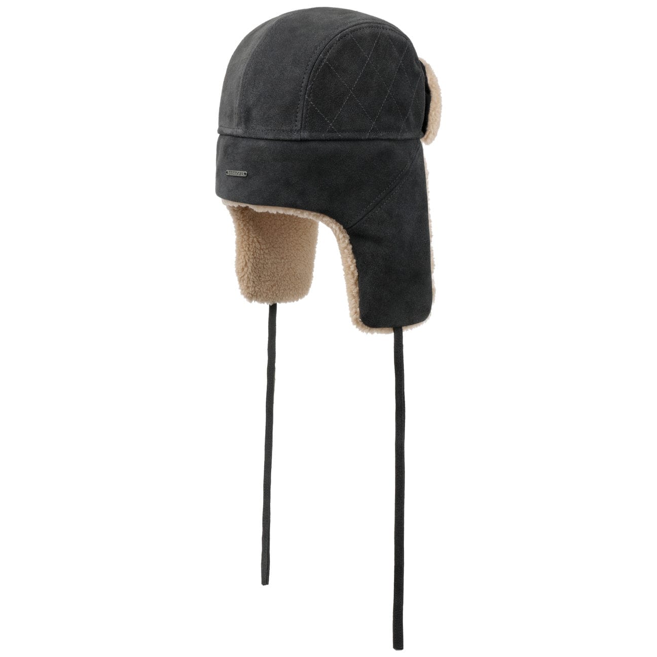 Stetson Calf Split Trapper Hat - Warm Winter Fur Hat for Men & Women - Perfect for Hunting, Skiing, and Outdoor Adventures