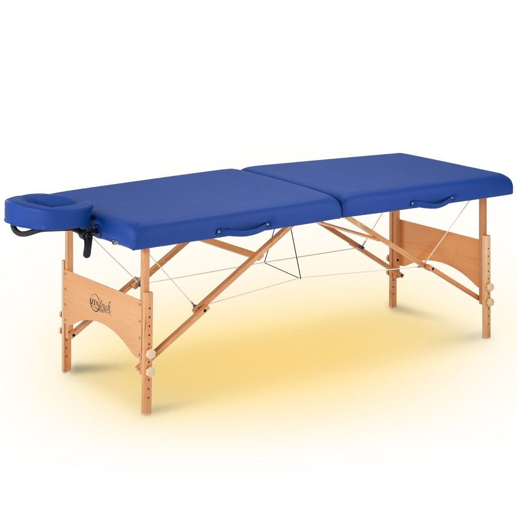 Master Massage 27 Brady Portable Massage Table with Adjustable Height & Built-in Ambient Light System - Perfect for Home Spa, Professional Therapy & Relaxation Sessions