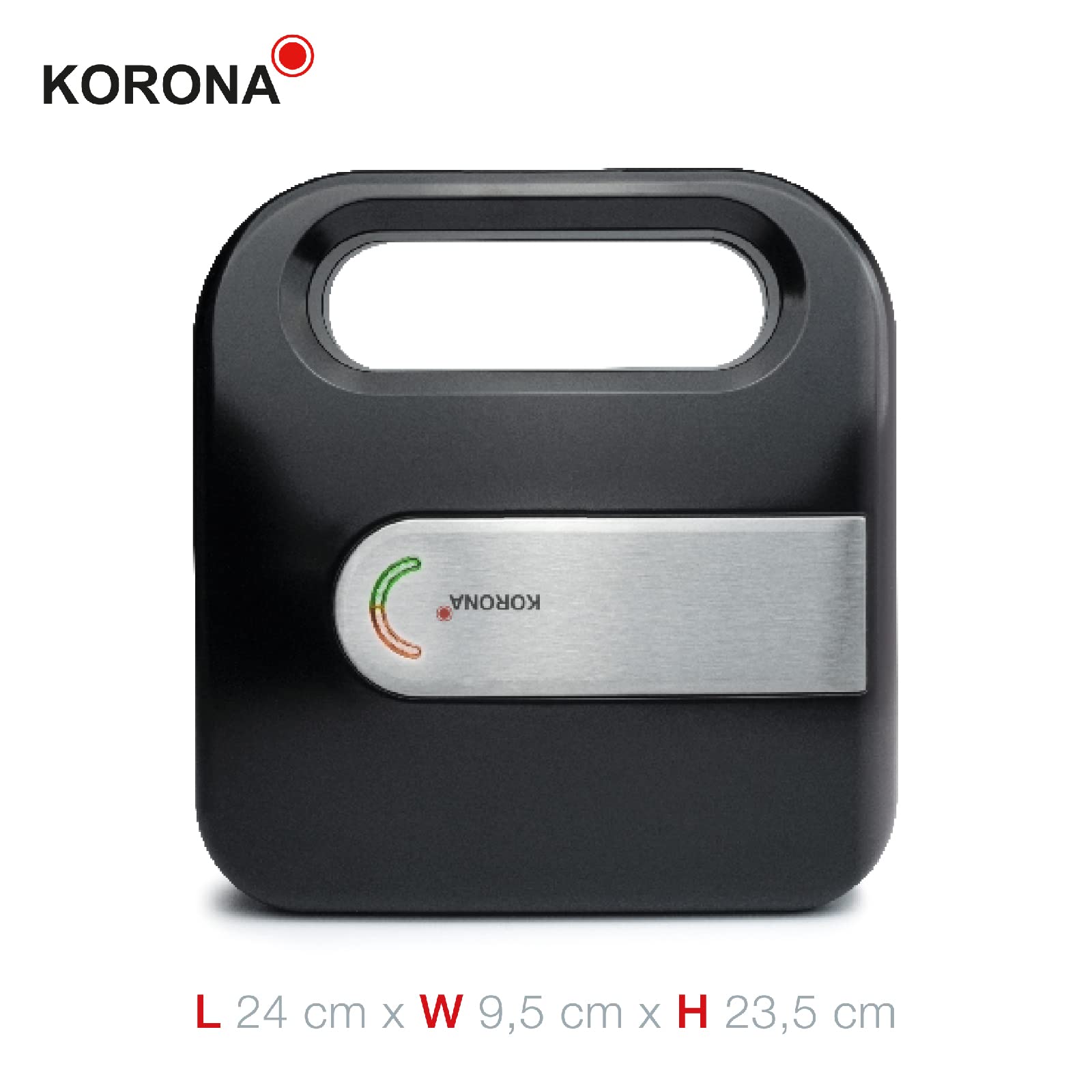 Korona 47019 - XXL Panini Maker, 750W, Non-Stick Coating, Space-Saving Design, Fits American Sandwich Discs, Easy to Clean - Perfect for Home, Office & Cafes
