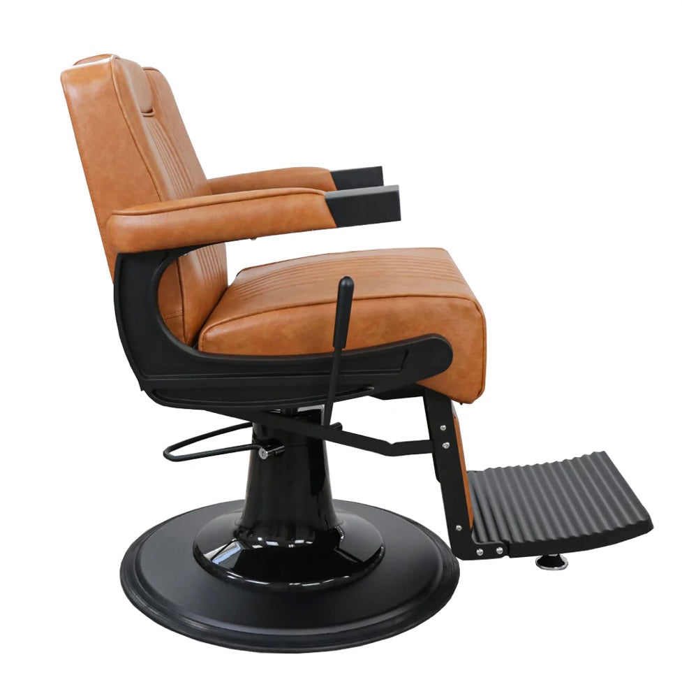 Professional Barber Chair for Salon & Home Use - Heavy Duty Hydraulic Styling Chair with Adjustable Height & Swivel Base - Perfect for Haircuts, Styling & Shaving