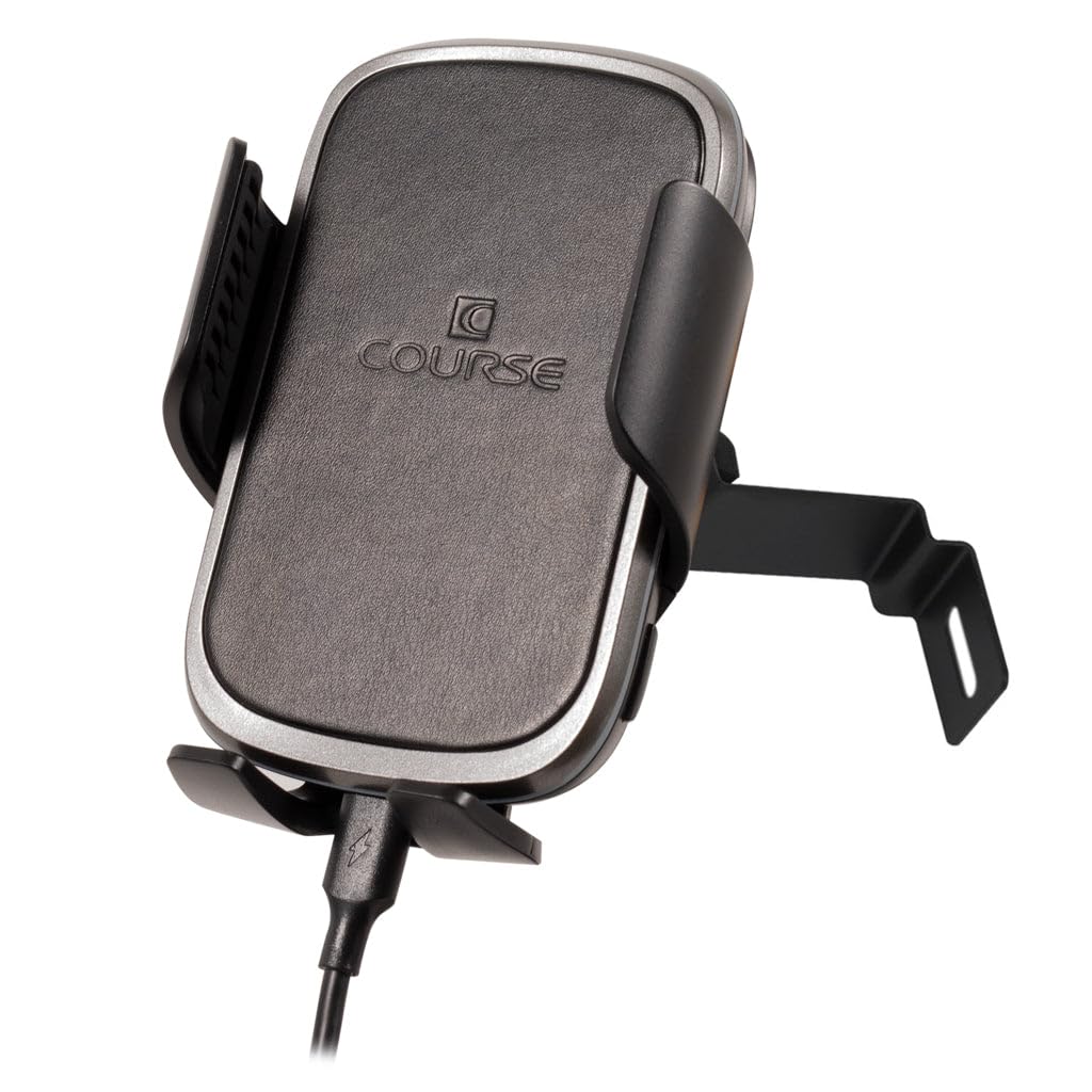 Course Motorsports DirectFit Auto-Grip Wireless Charging Car Phone Mount for Mazda3 (2010-2013) - Fast Qi Charging, Secure Phone Holder, Black - Perfect for Commuting, Road Trips & Hands-Free Navigation