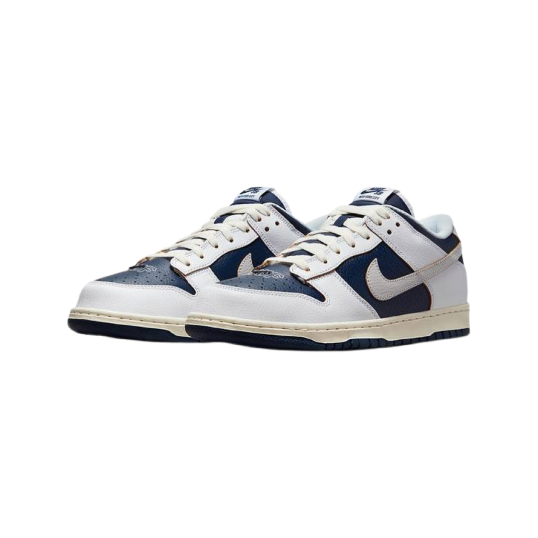 Nike SB Dunk Low HUF New York City Sneakers - White, Vast Grey & Midnight Navy Colorway - Skateboarding Shoes for Streetwear & Urban Fashion
