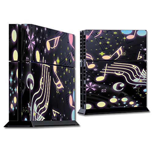 Colorful Music Notes Skin Decal Vinyl Wrap for PS4 Sony Playstation 4 Console - Custom Gaming Skins for Enhanced Aesthetics & Personalization | Perfect for Gamers, Streamers & Gaming Enthusiasts