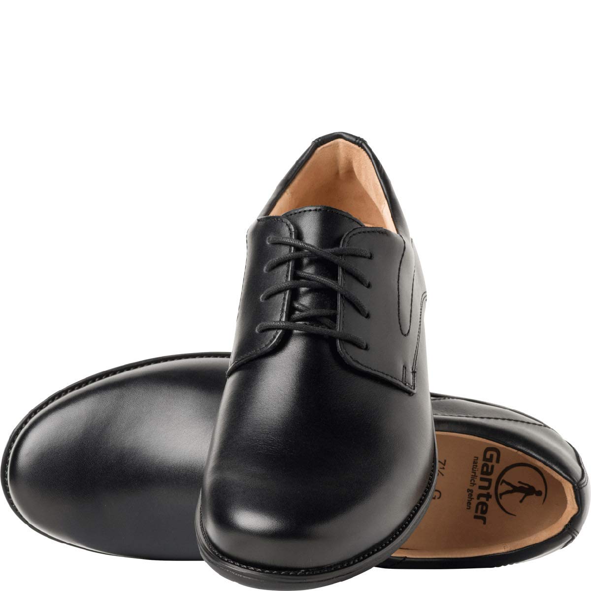 Ganter Men's Classic Brogue Shoes - Stylish & Comfortable Oxford Dress Shoes for Business, Office & Formal Occasions