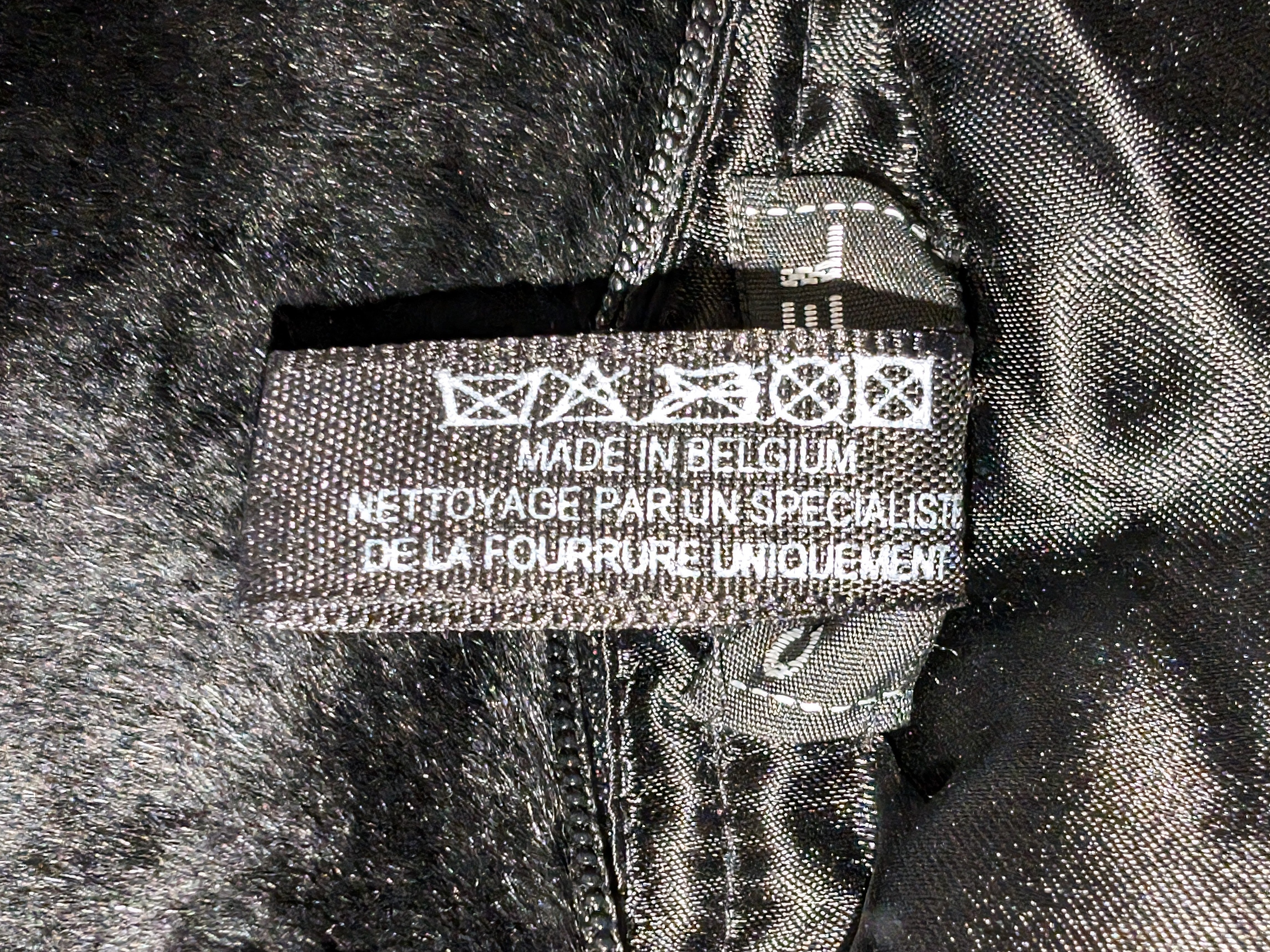 Chanel Black Fur Muff with Crystal CC Chain - Luxury Winter Hand Warmer for Women, Perfect for Cold Weather & Fashion Accessories