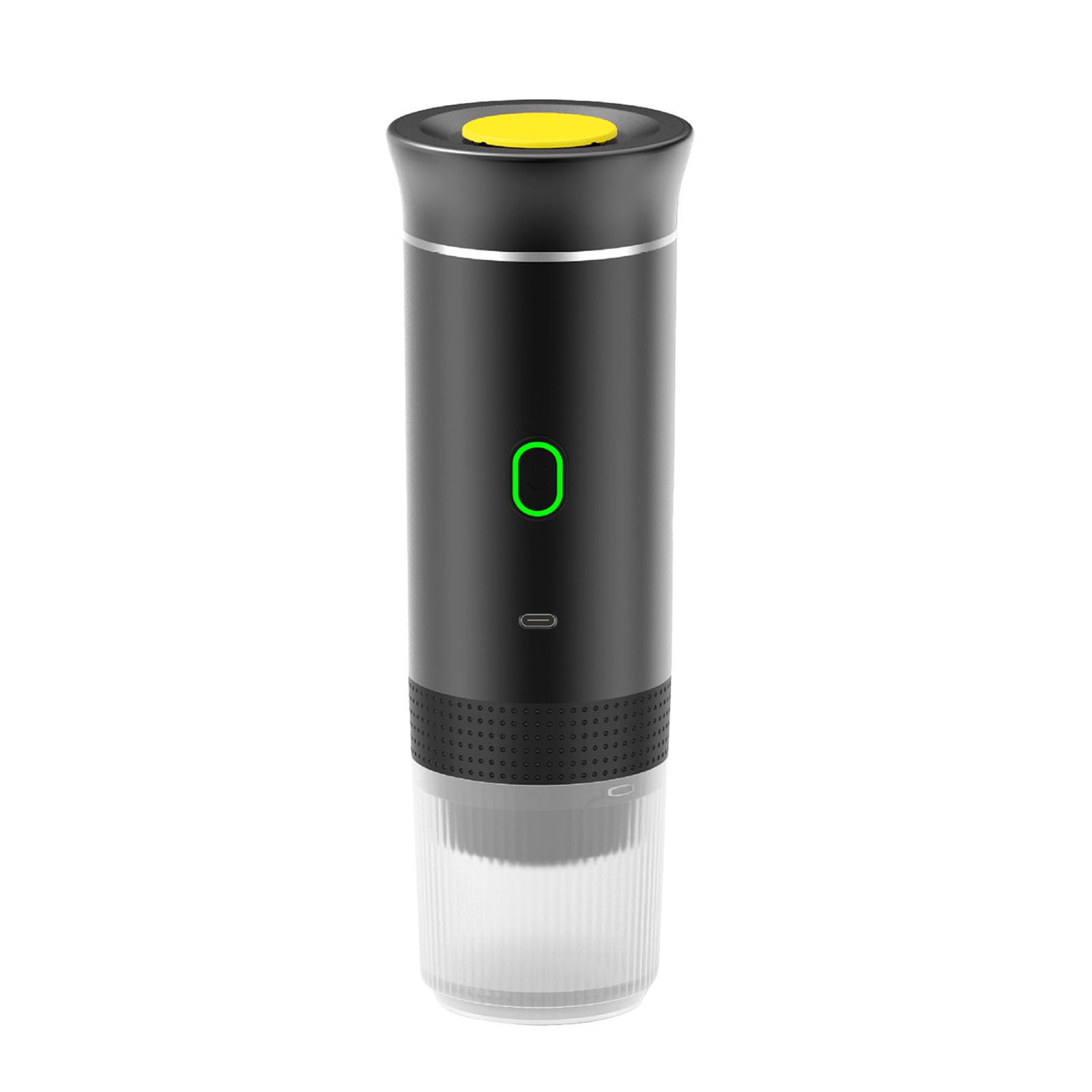 Portable Coffee Maker for Travel & Camping - Mini Self-Heating Car Coffee Machine with Ground Coffee Capsules - Battery Powered, Compact & Lightweight (Black) - Perfect for Road Trips, Office & Outdoor Adventures
