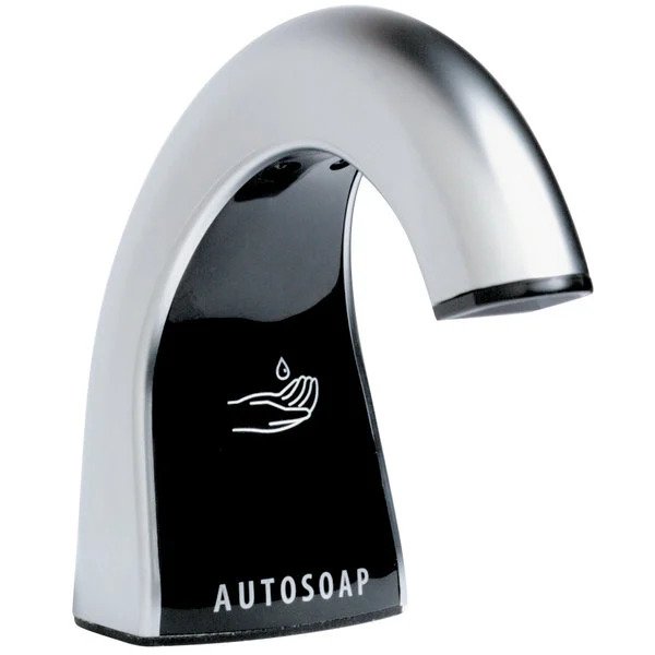 Bobrick B826.18 Automatic Soap Dispenser - 27 oz/54 oz Capacity, Wall-Mounted Touchless Hand Soap Dispenser Kit for Commercial Restrooms & Public Washrooms